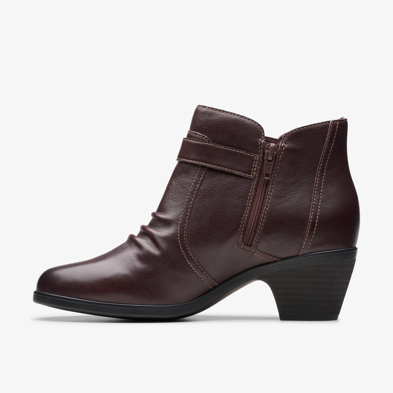 Clarks Women's Emily2 Opal Dark Brown Leather 26179606