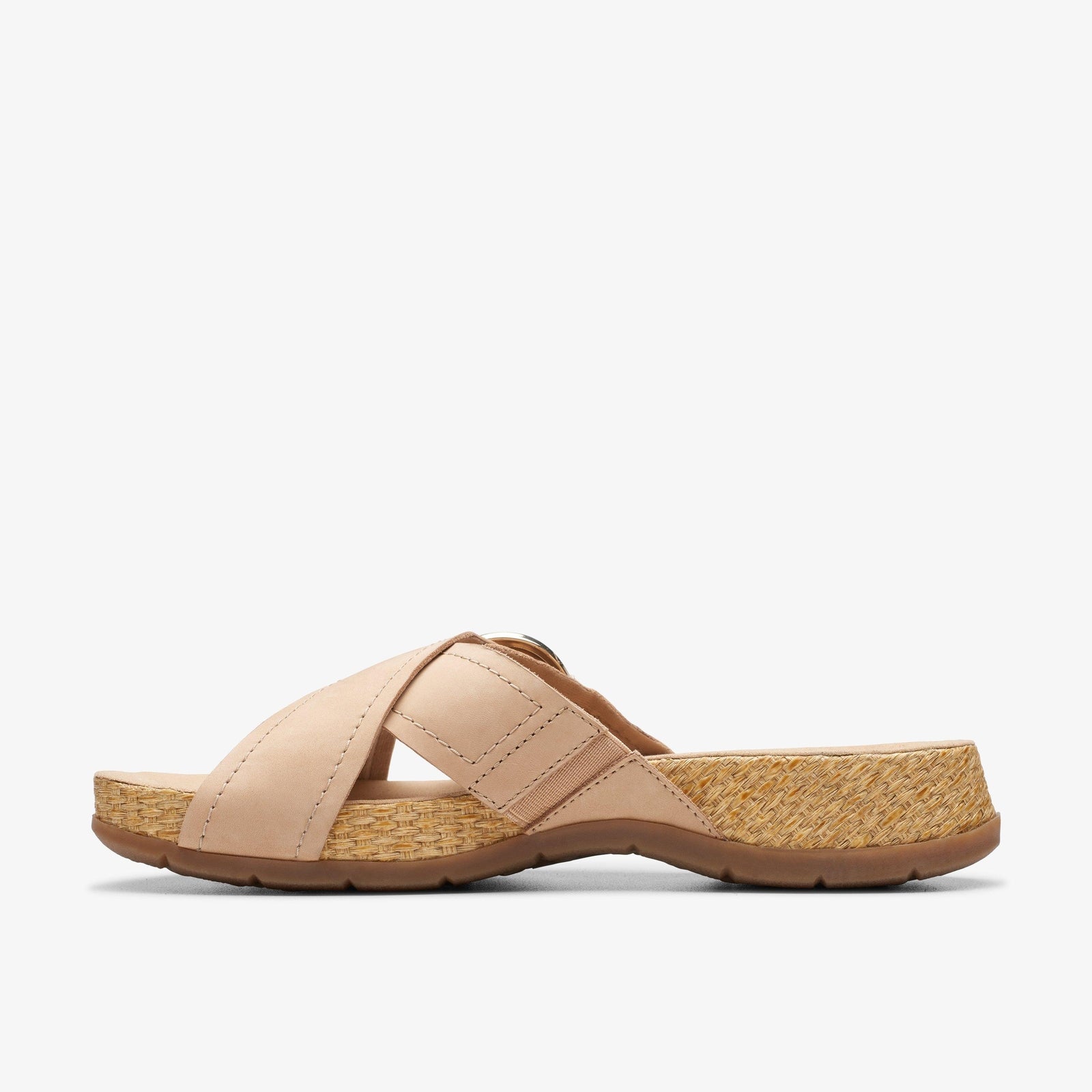 Clarks Women's Reileigh May Beige Nubuck 26178003