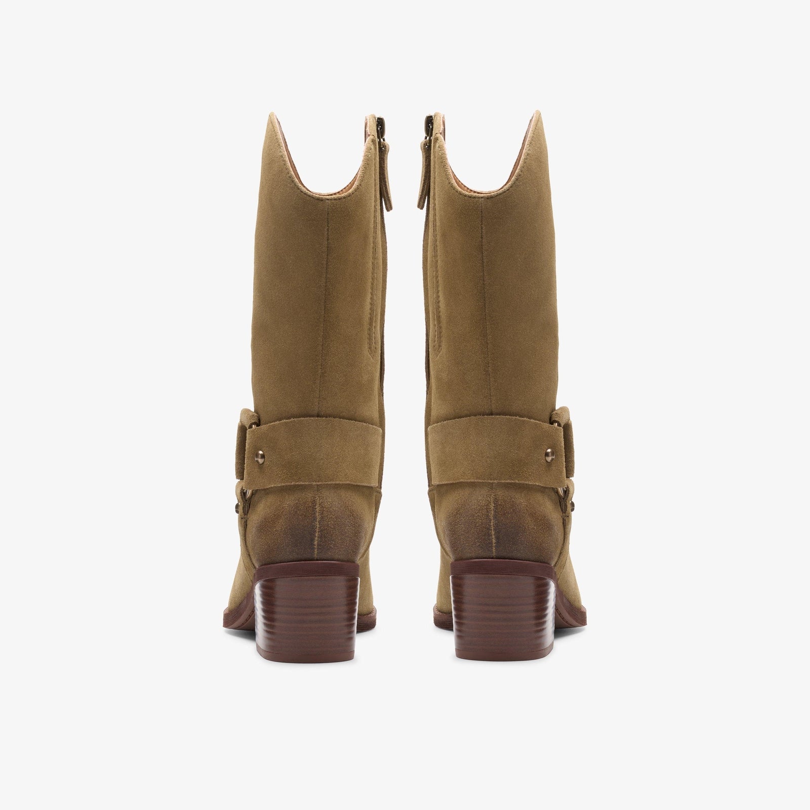 Clarks Women's Morzine Rise Dark Sand Suede 26178810