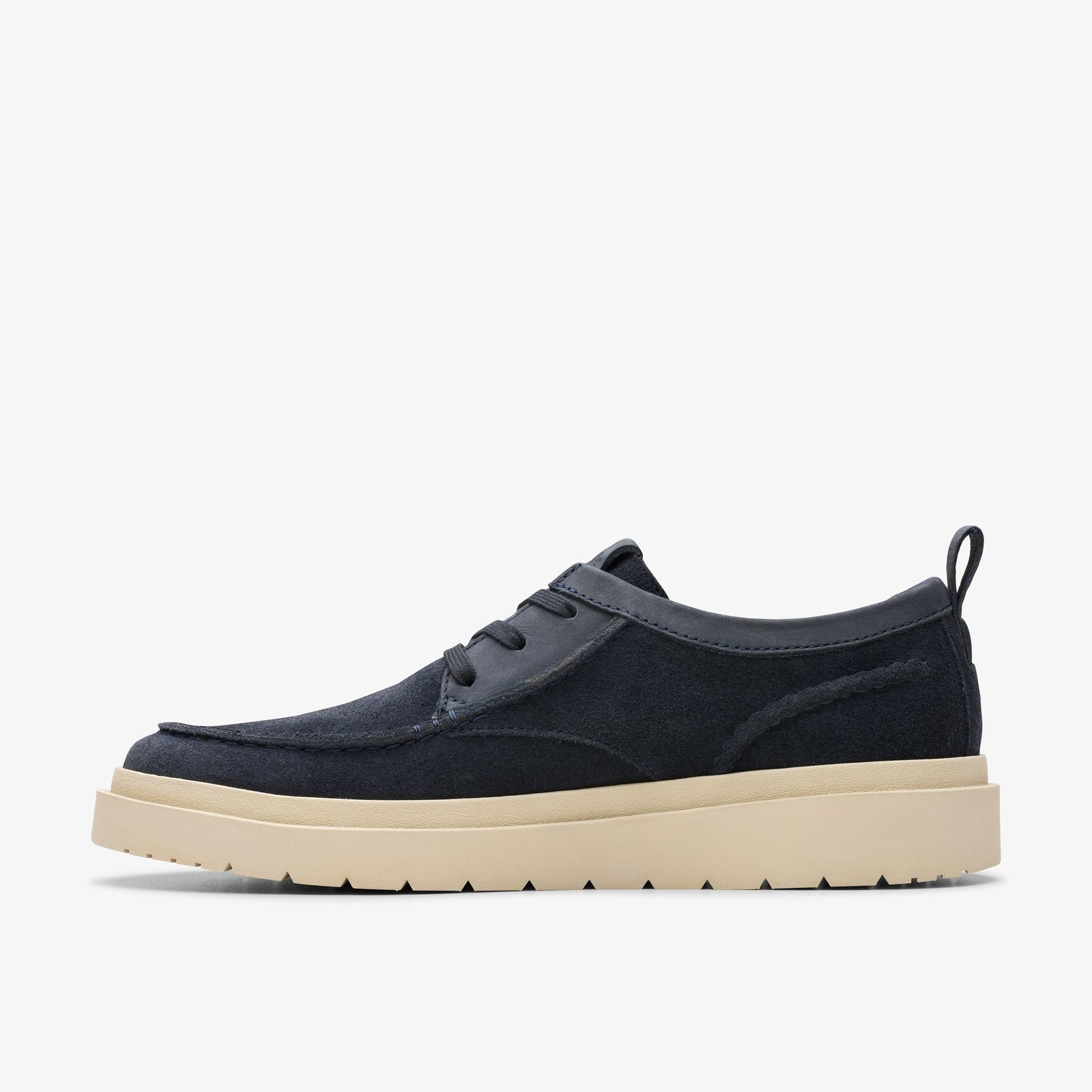 Clarks Mens Polden Moc Navy Suede 26180866