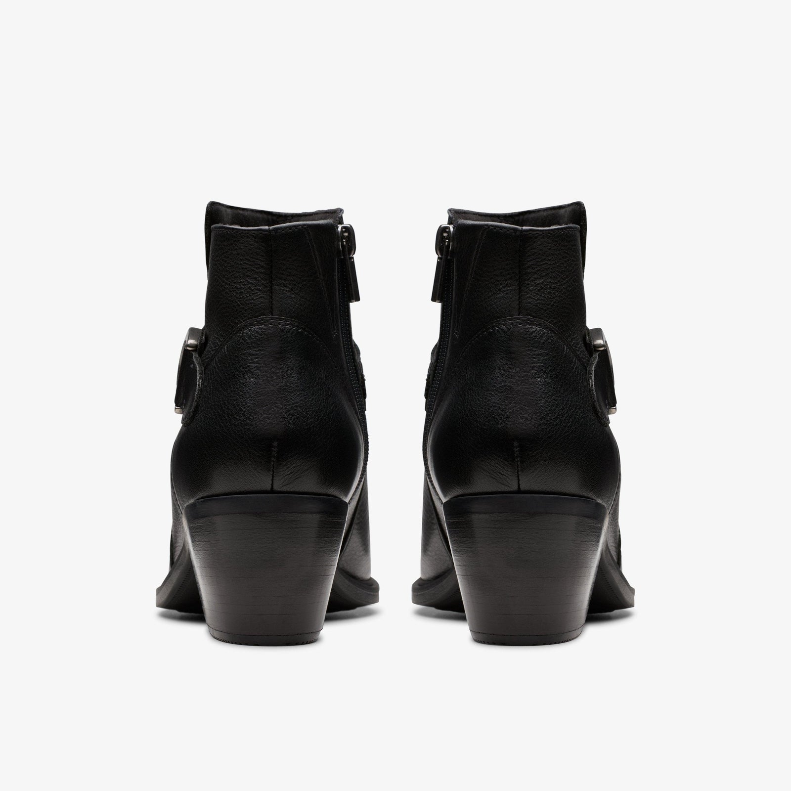 Clarks Women's Neva Buckle Black Leather 26179799