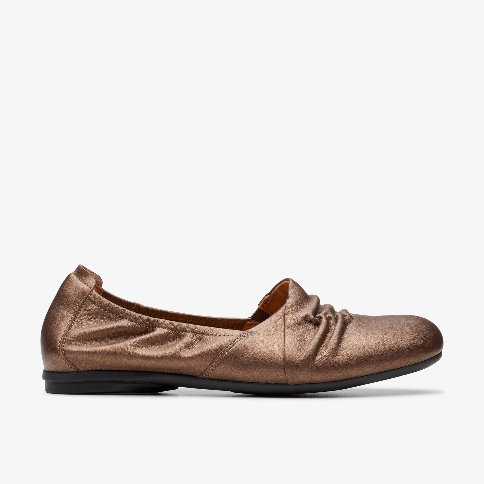 Clarks Women's Rena Way Bronze Leather 26175305