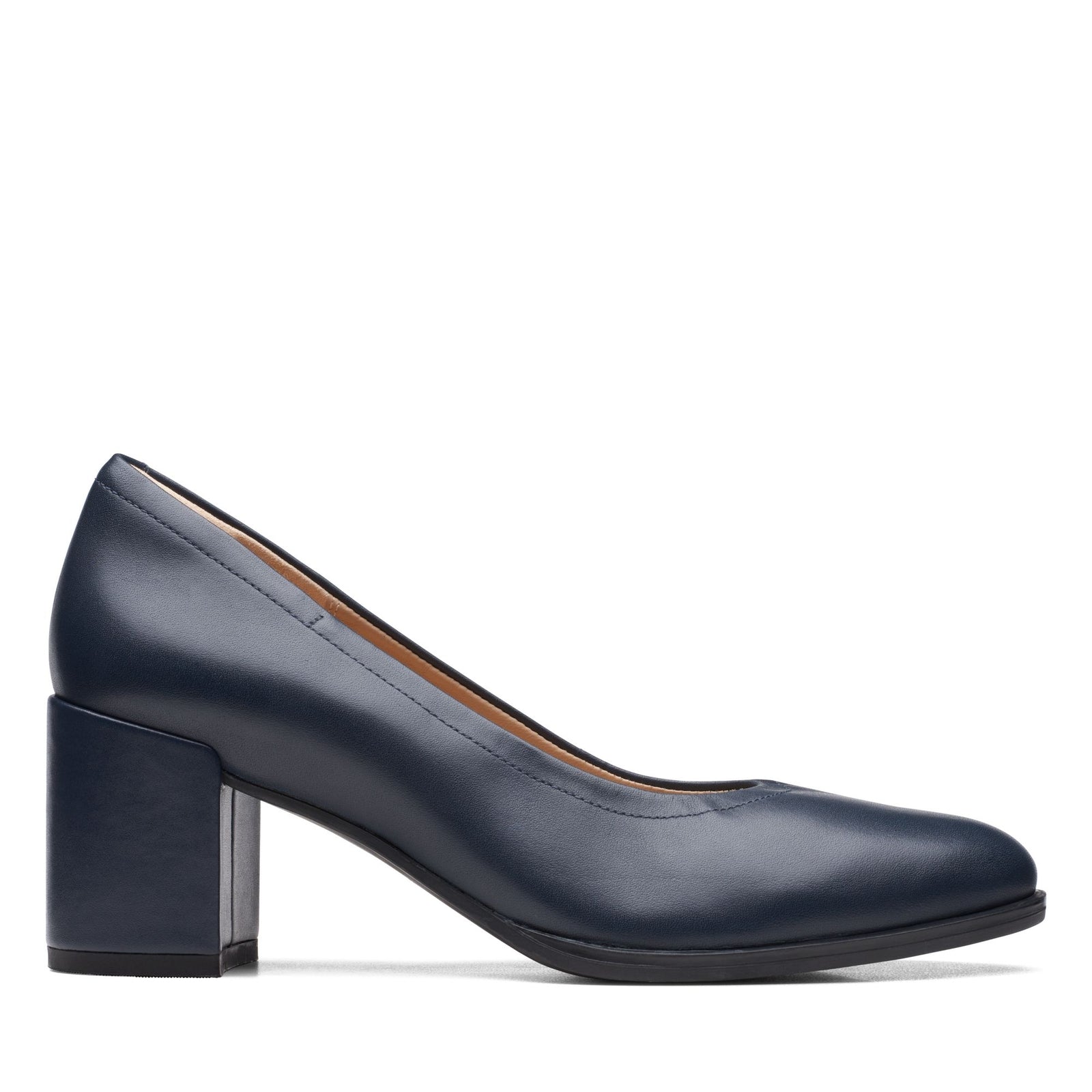 Clarks Women's Freva55 Court Navy Leather 26171877