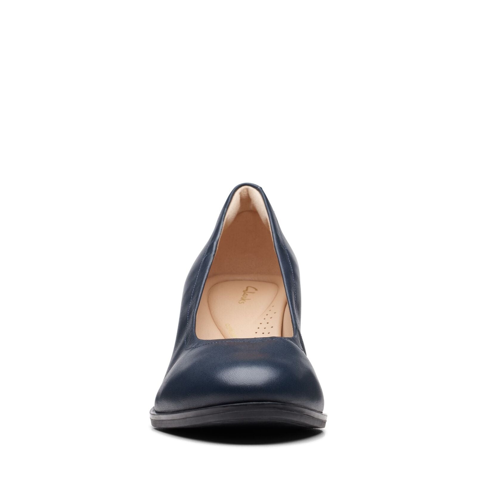 Clarks Women's Freva55 Court Navy Leather 26171877