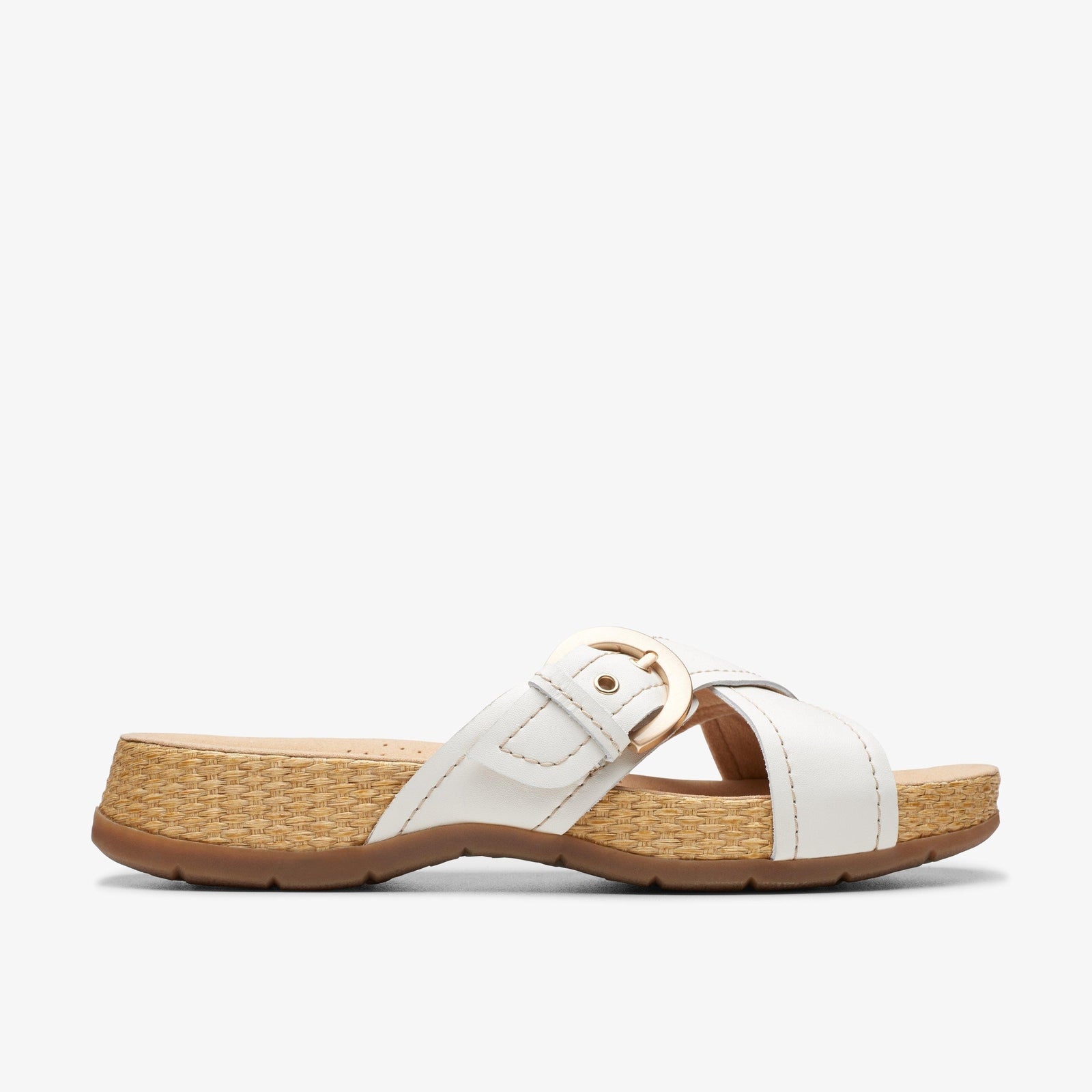 Clarks Women's Reileigh May Off White Leather 26178005