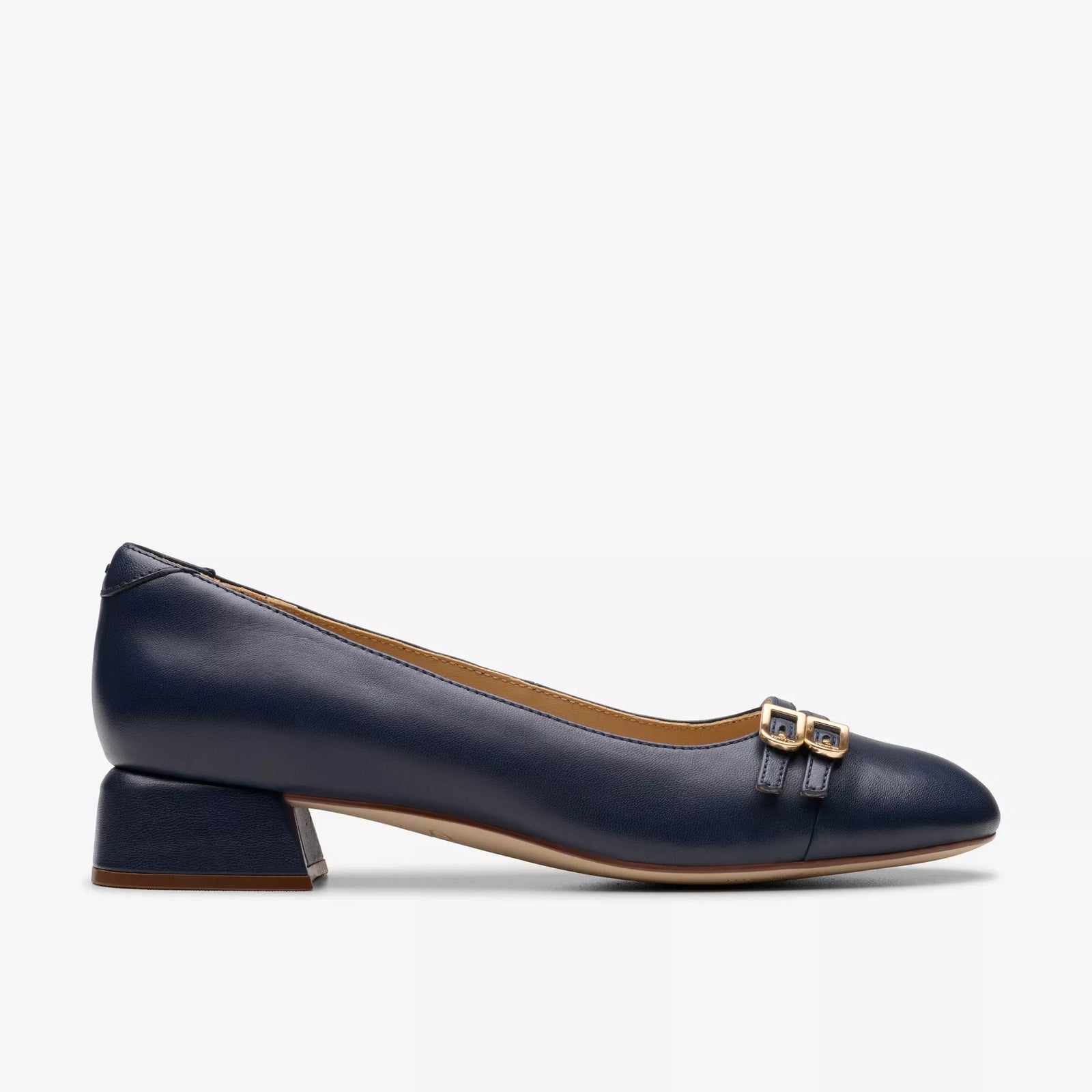 Clarks Women's Daiss 30 Court Navy Leather 26179534