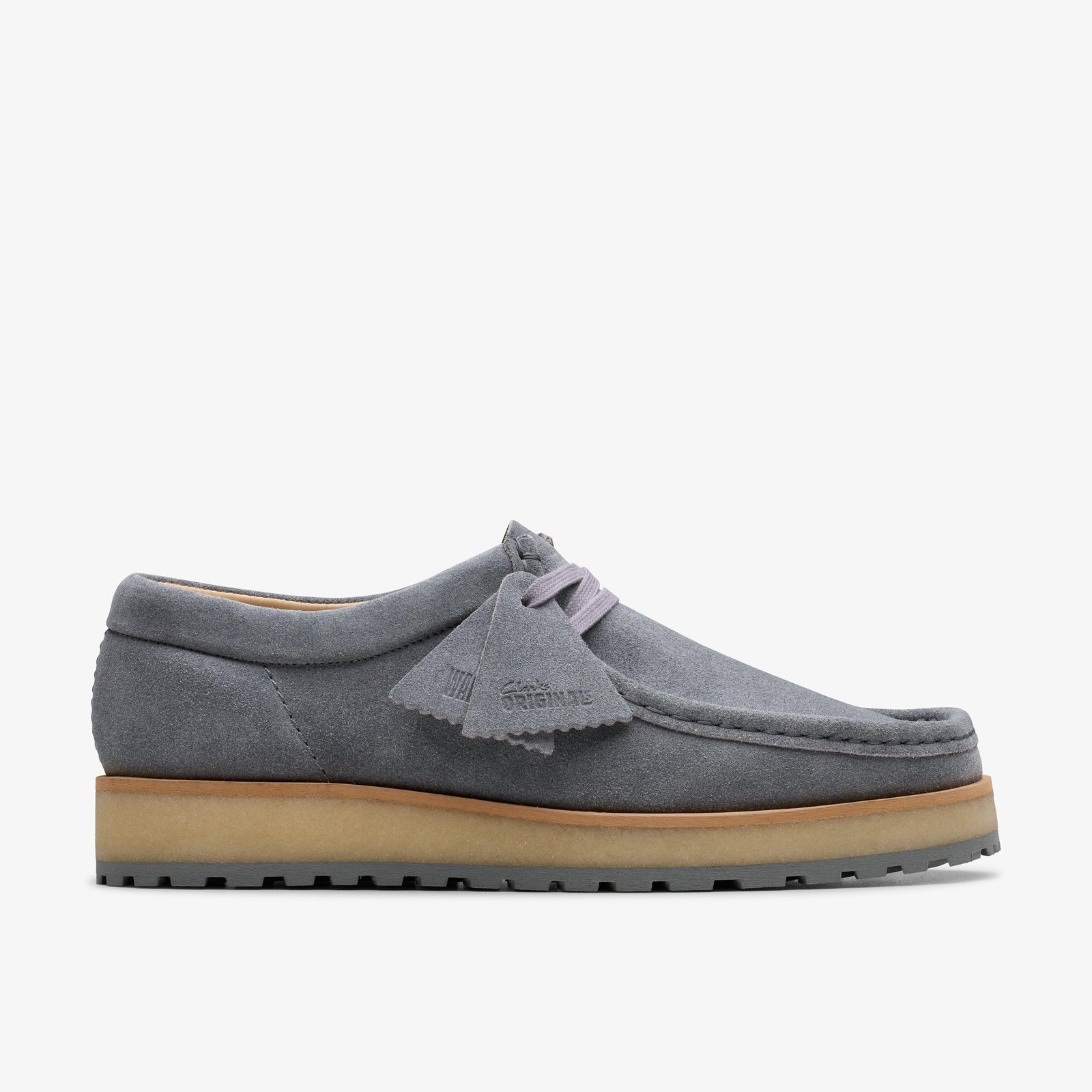 Clarks Mens Walla Scout Lo Grey Suede 26180628