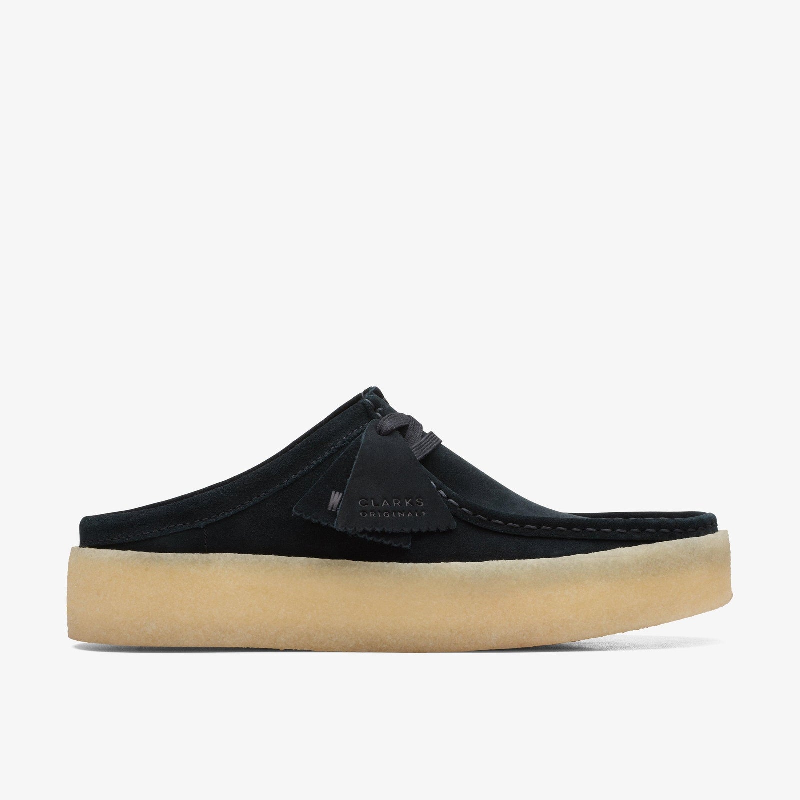Clarks Mens Wallabee Cup Lo Black Suede 26167285
