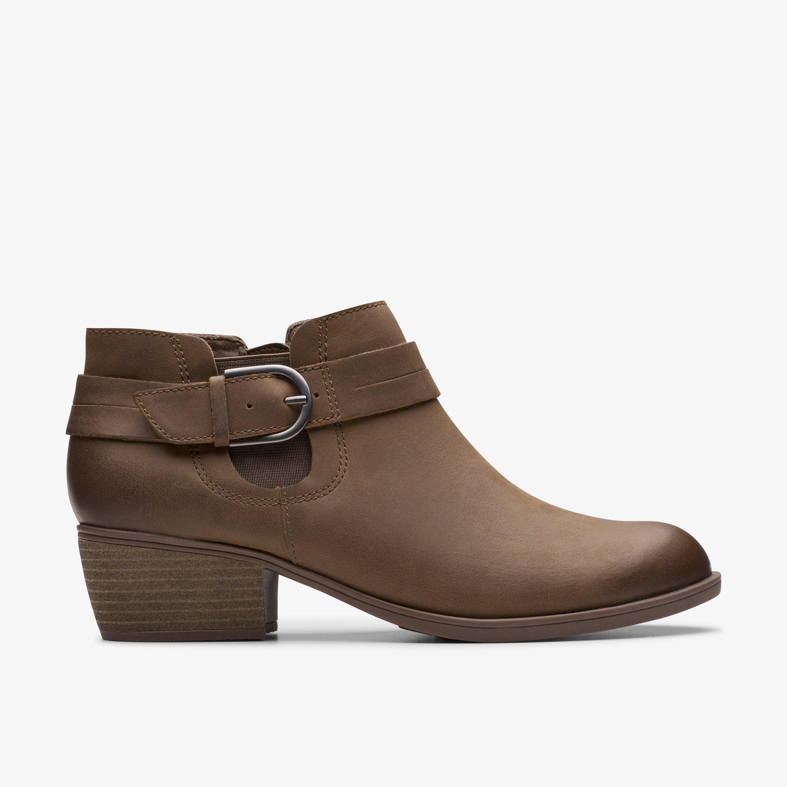 Clarks Women's Charlten Rae Mushroom Oily Leather 26179574