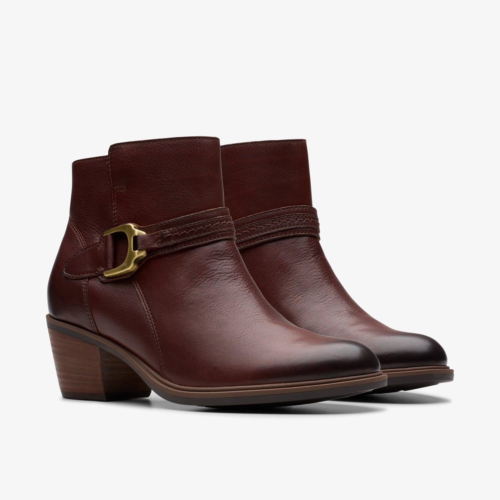 Clarks Women's Neva Buckle British Tan Leather 26179800