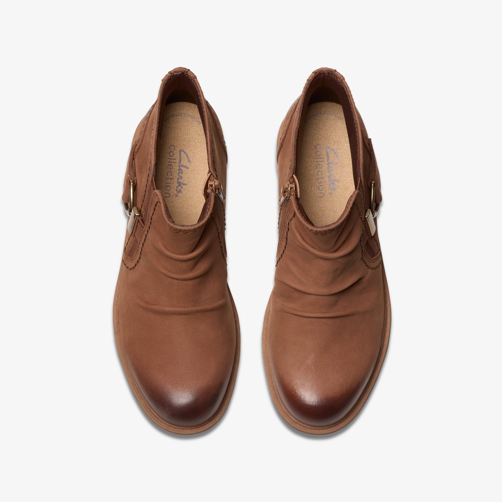 Clarks Women's Hearth Clara Brown Leather 26181005