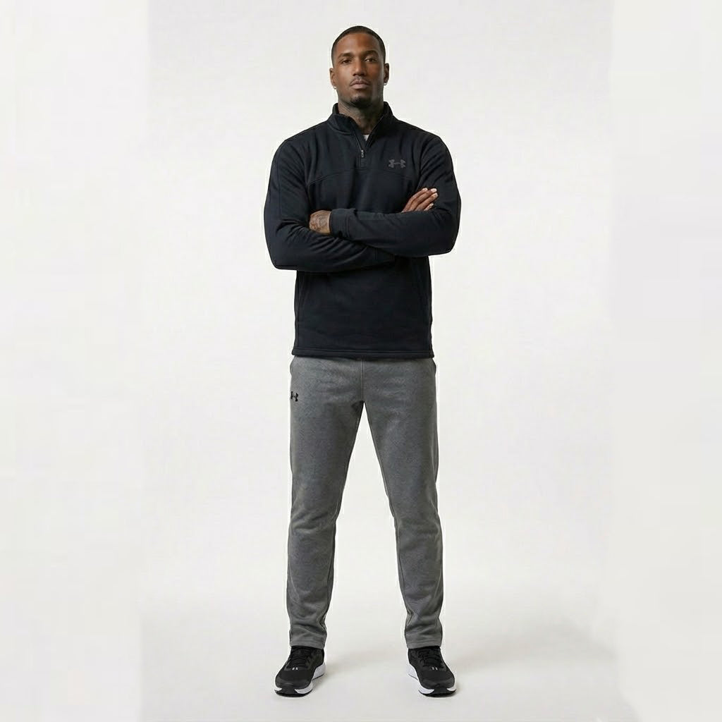 Under Armour Storm Armour Fleece Zip Mens Long Sleeve Shirts Black/Black 1286334-001