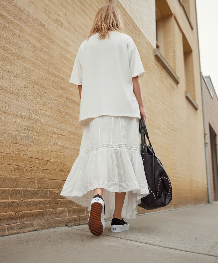 Vans Classic Slip-On Stackform Shoe Black/Classic White VN0A7Q5RBMX