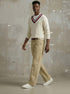 Tommy Hilfiger Men's Murray Cricket Sweater Snow White 78J3975 110