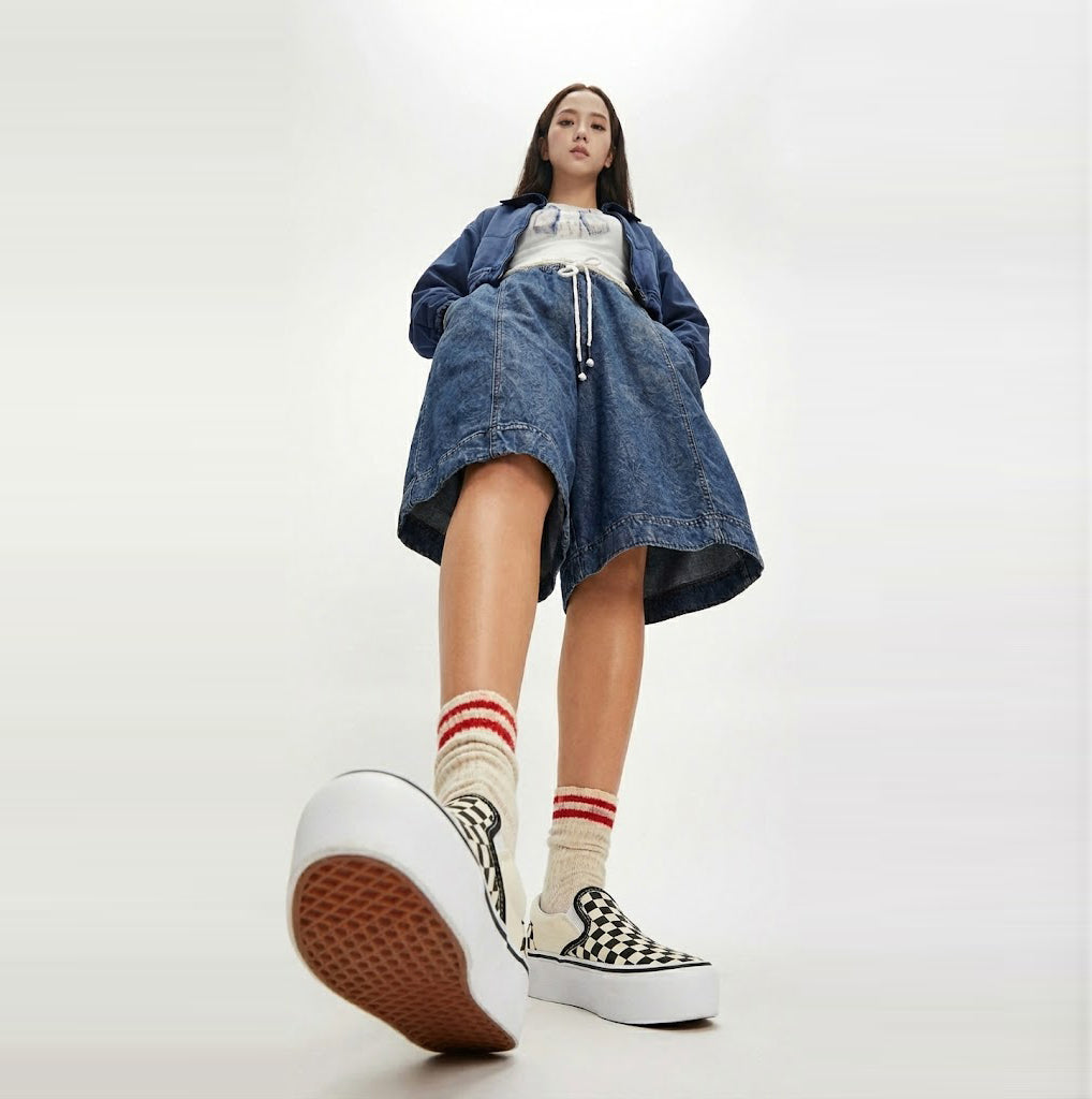 Vans UA Classic Slip-On Stackform Checkerboard Black/Classic White VN0A7Q5RTYQ