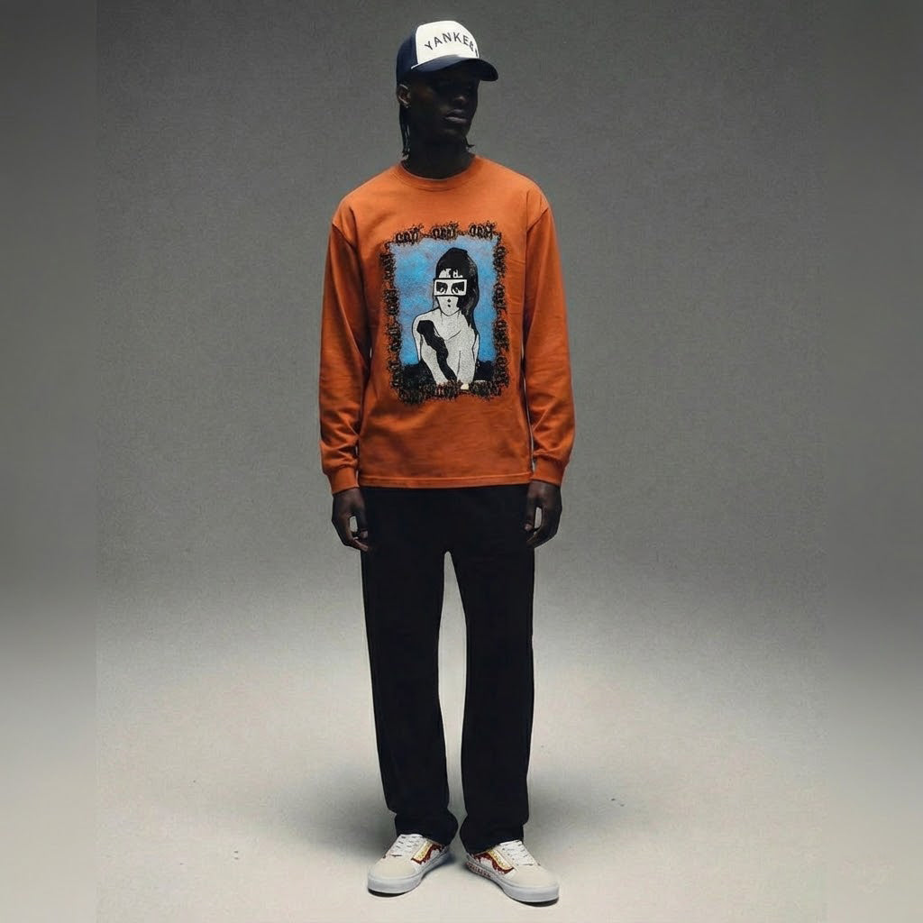 Obey Mens Obey Shojo T-Shirt Bombay Brown 167103113