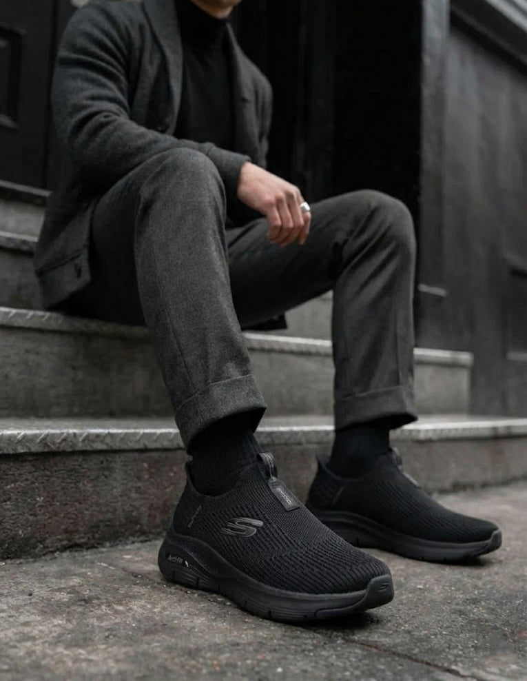 Skechers Men's Slip-ins: Max Cushioning AF - Fortuitous Black