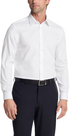 Calvin Klein Mens Steel Slim Fit Non-Iron Herringbone Dress Shirt White 33K2479-7MM