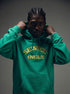 Huf Damaged Pullover Hoodie Emerald PF00568