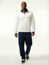 Tommy Hilfiger Tonal Bill Quarter Zip Mock Neck Sweater Snow White 78J7075 110