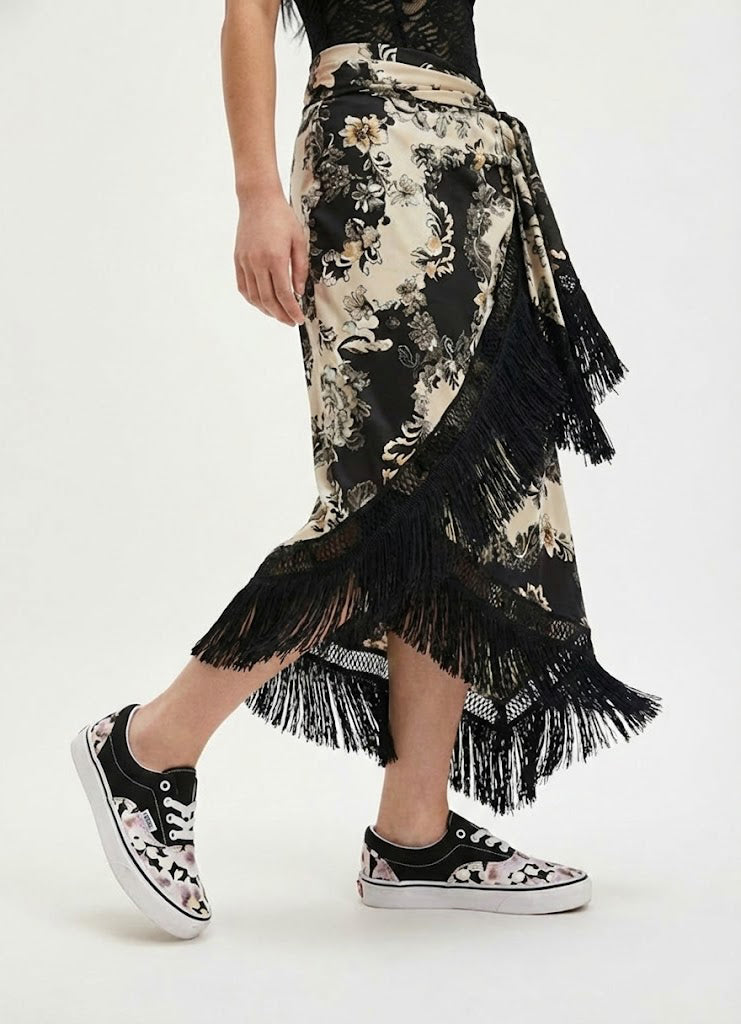 Vans Era Hibiscus Check Black VN0005UEBMA