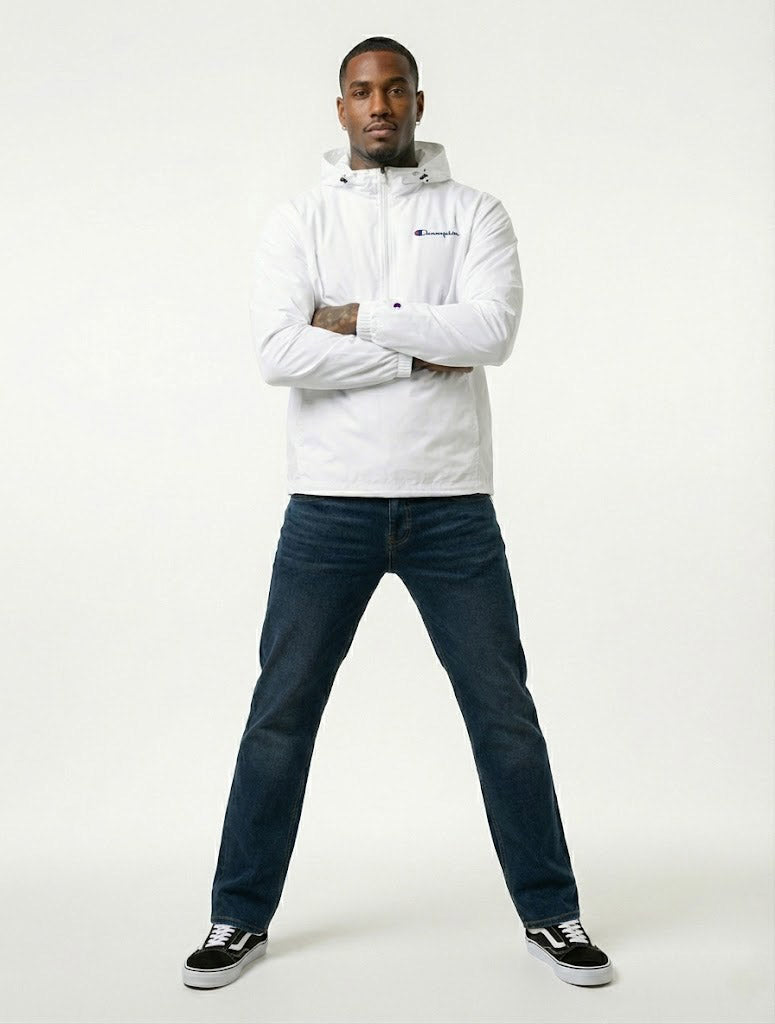 Champion Men's Packable Jacket White V1012 549369 045