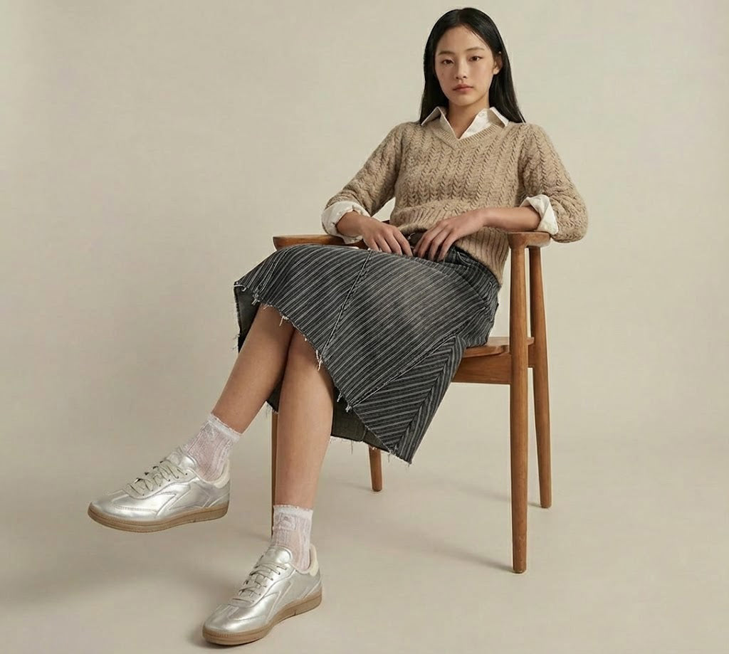 Skechers Women's Hotshot - Perfectly Polished Silver 185237 SIL