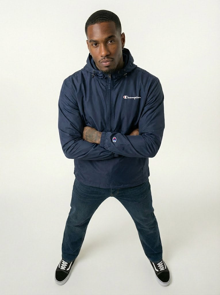 Champion Men's Packable Jacket Navy V1012 549369 031