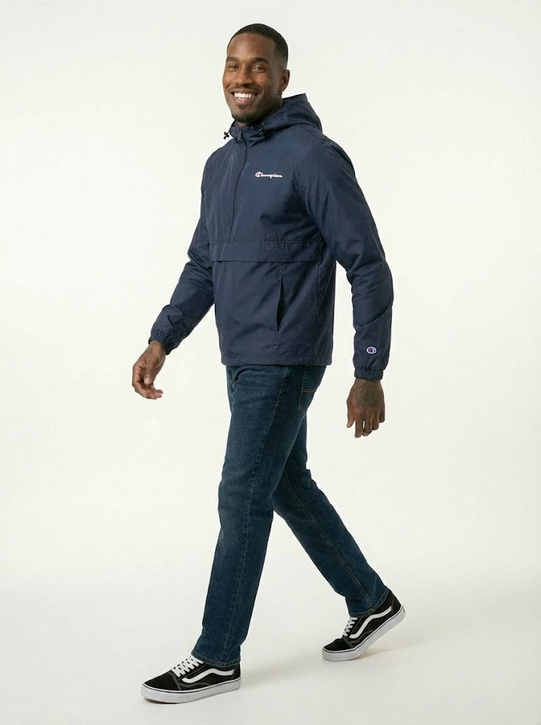 Champion Men's Packable Jacket Navy V1012 549369 031