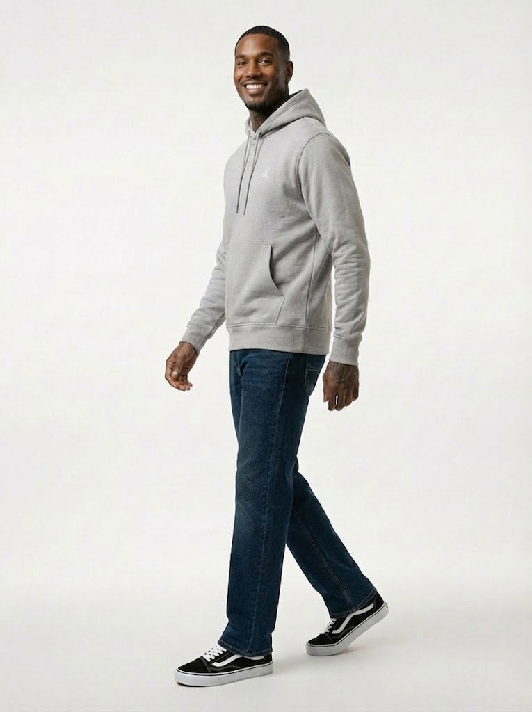 Calvin Klein Men's Archive Fleece Hoodie Porpoise 40QM431 060