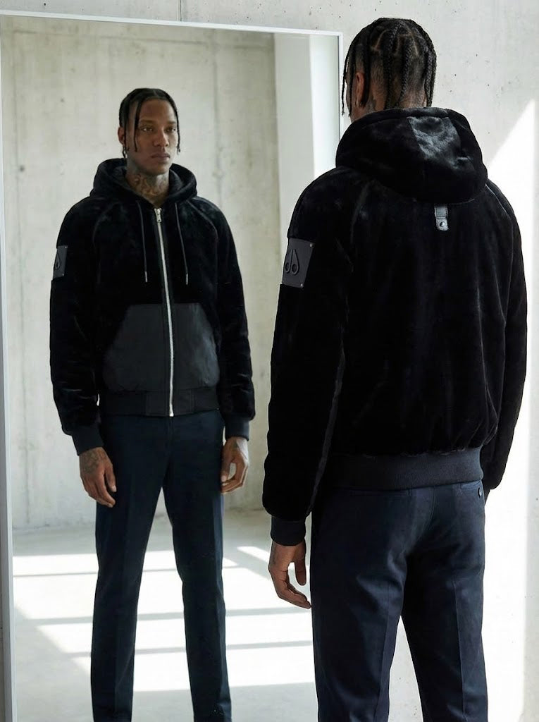 Moose Knuckles Men's Londelle Zip Up Black M32MS613 292