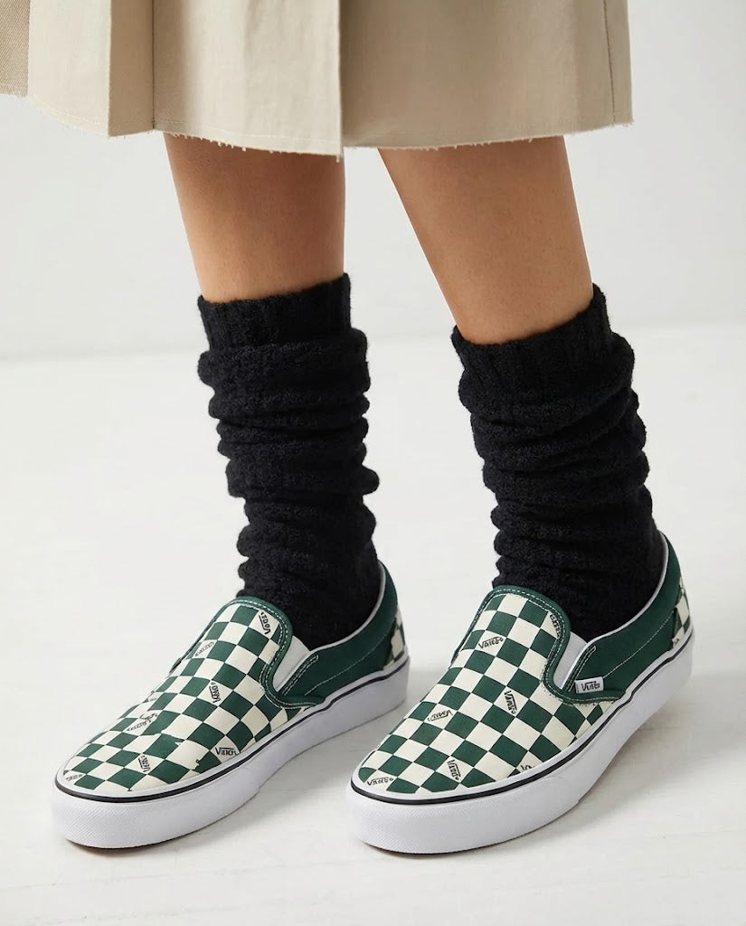 Vans Classic Slip-On Checkerboard Shoes Emerald VN000DAHEME