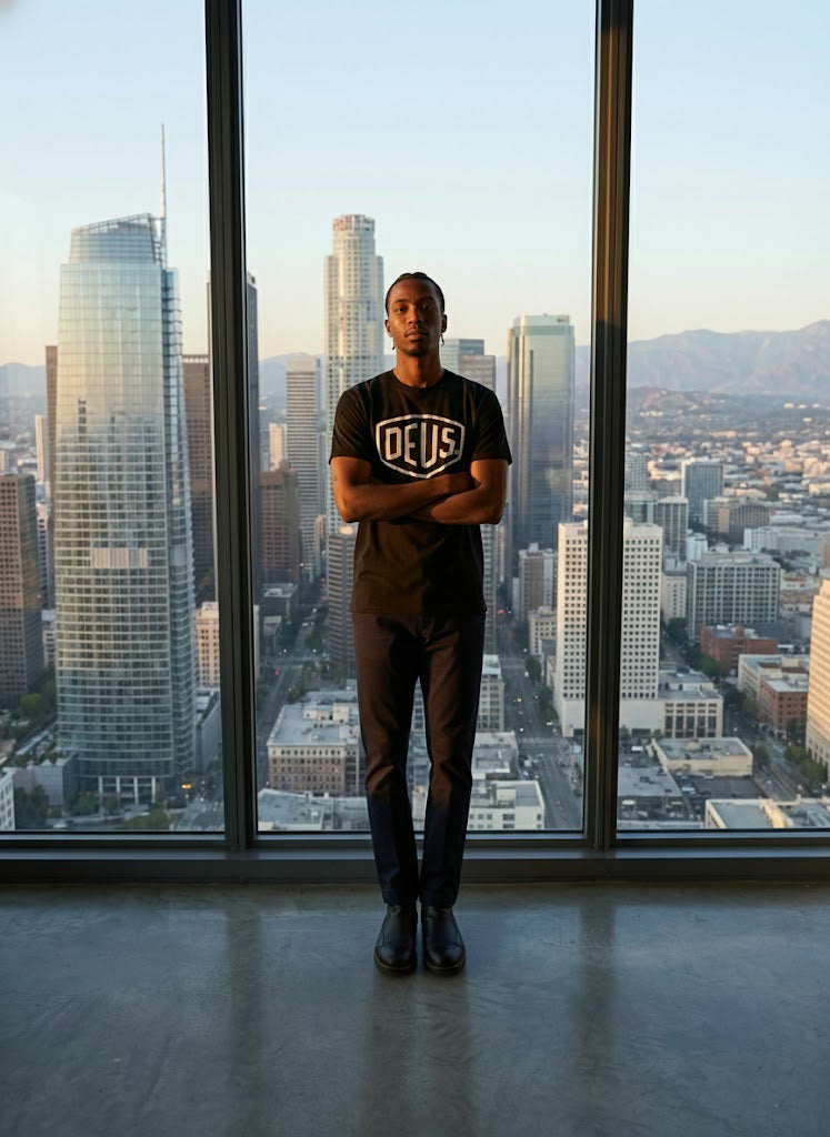 Deus ex machina Shield Tee Black DMW41808E