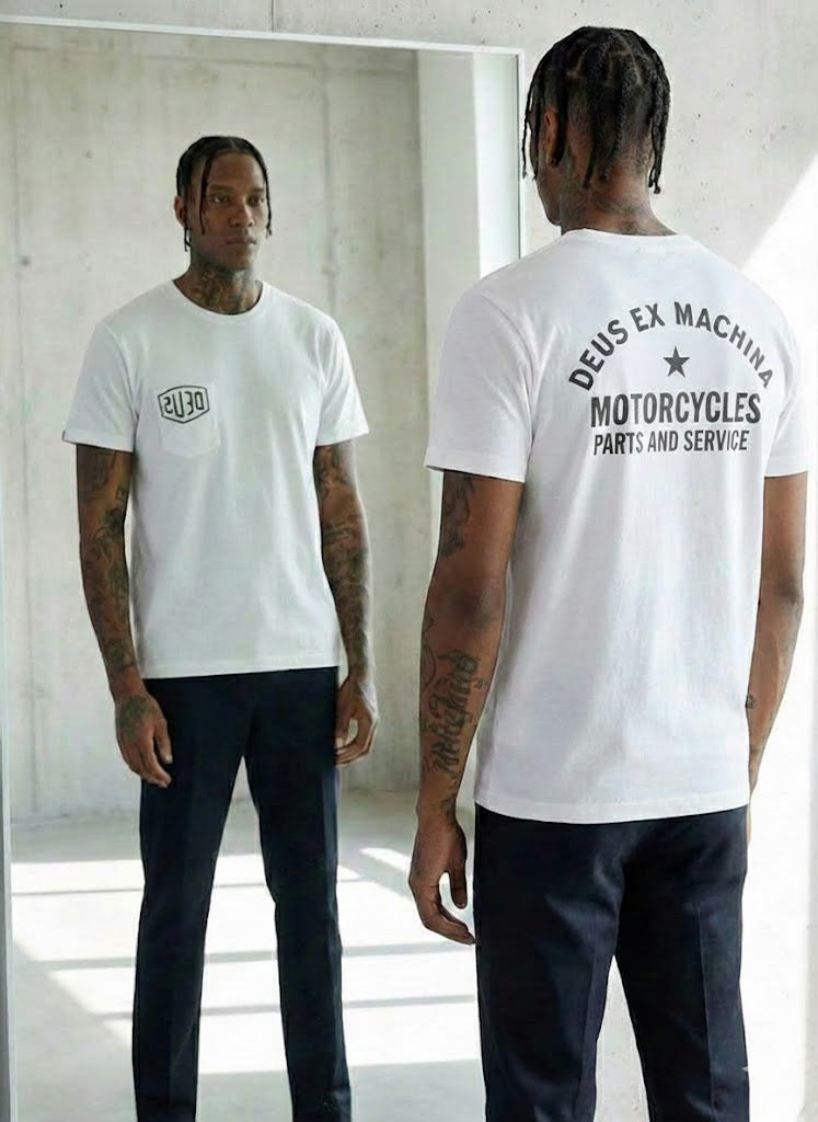 Deus Venice Address Tee White T-DMW41808C