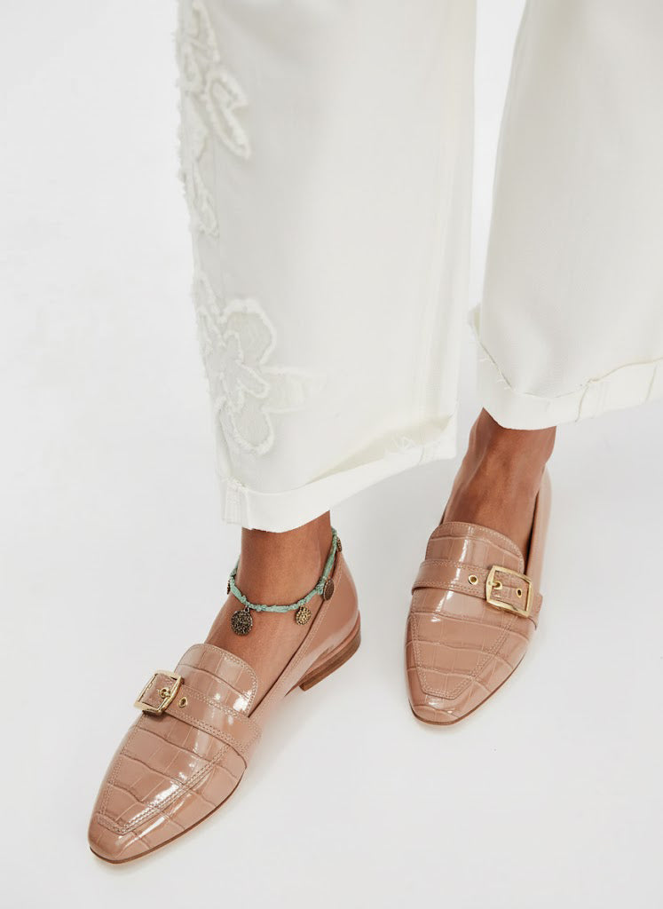 Rockport Women's Total Motion Laylani Buckle Loafer AU Natural Leather CI5164