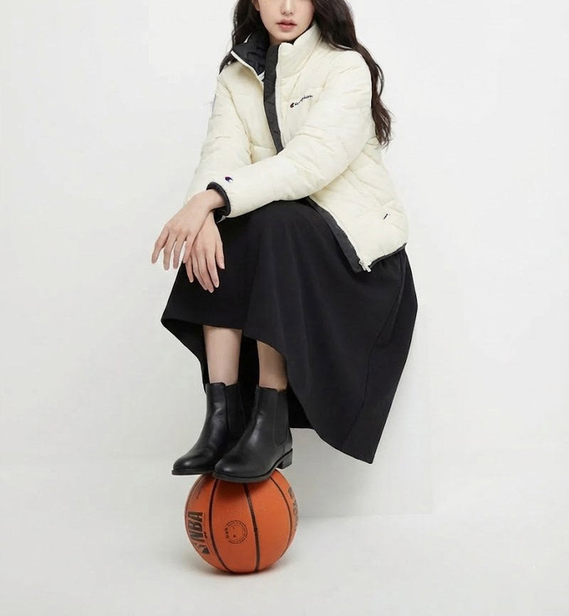 Champion Women's Puffer Jacket Natural J4669 586UHA NTC