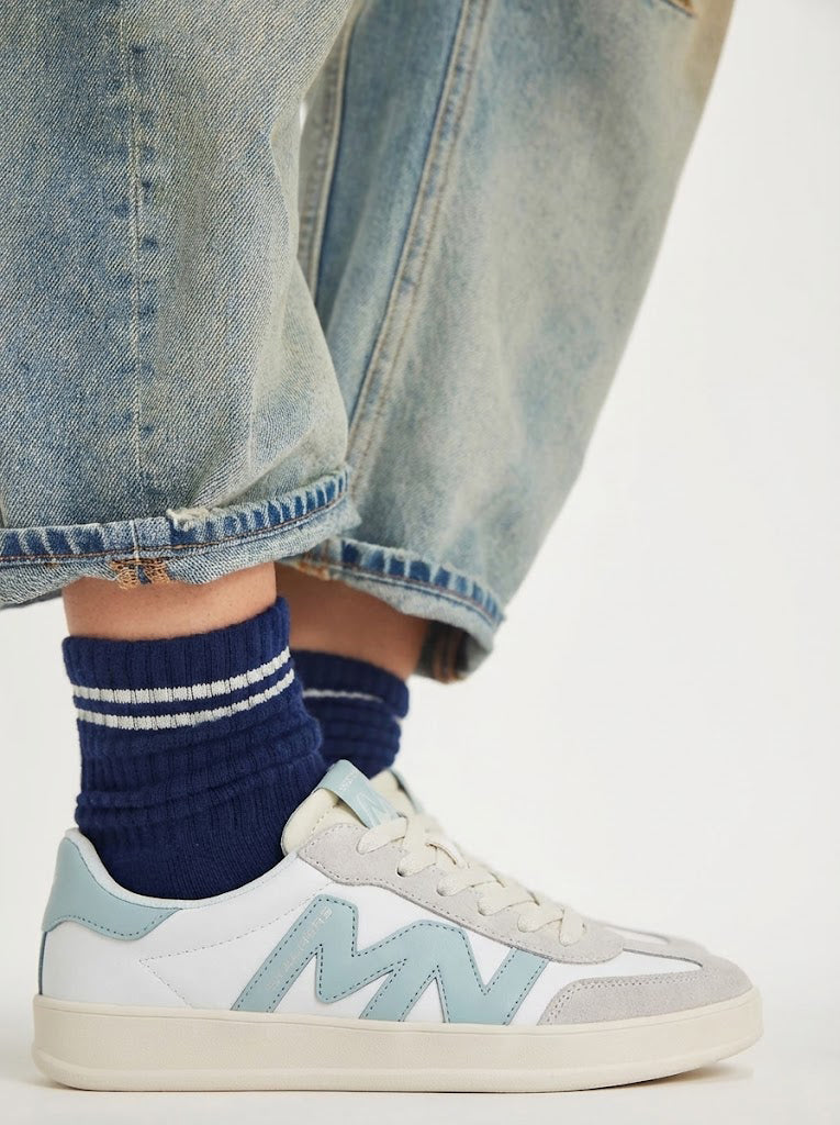 Skechers Womens Mark Nason New Wave Cup The Rally White/Blue 177677 WBLU