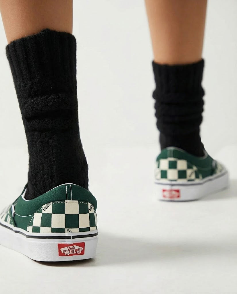 Vans Classic Slip-On Checkerboard Shoes Emerald VN000DAHEME