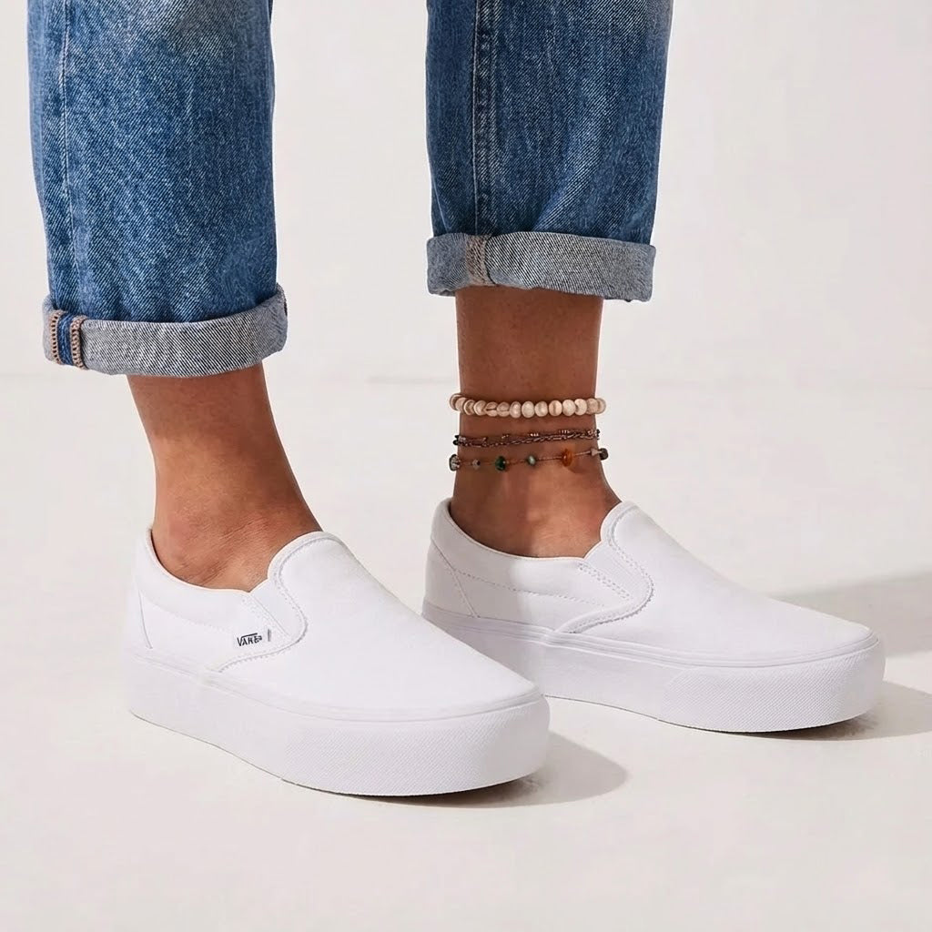 Vans Classic Slip-on Stackform Canvas White VN0A7Q5RW001 WHT