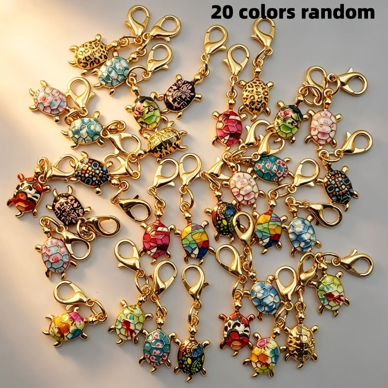 20pc Cute Turtle Keychains - Random Colors