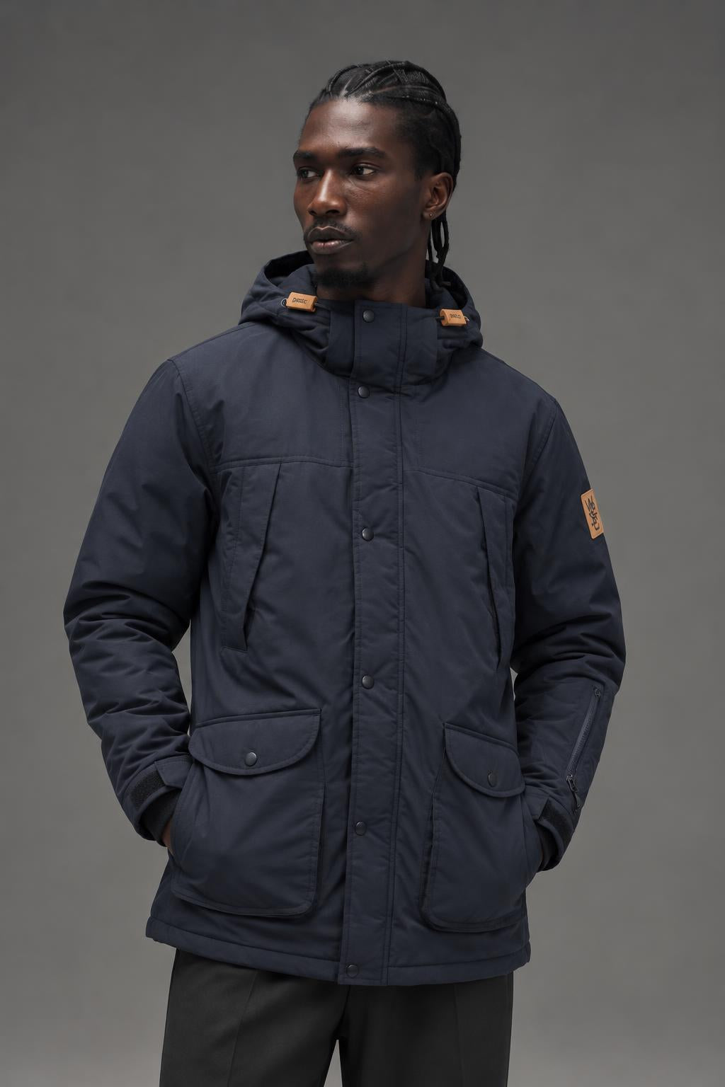 WESC Kanaye Men's Padded Hooded AI model photo