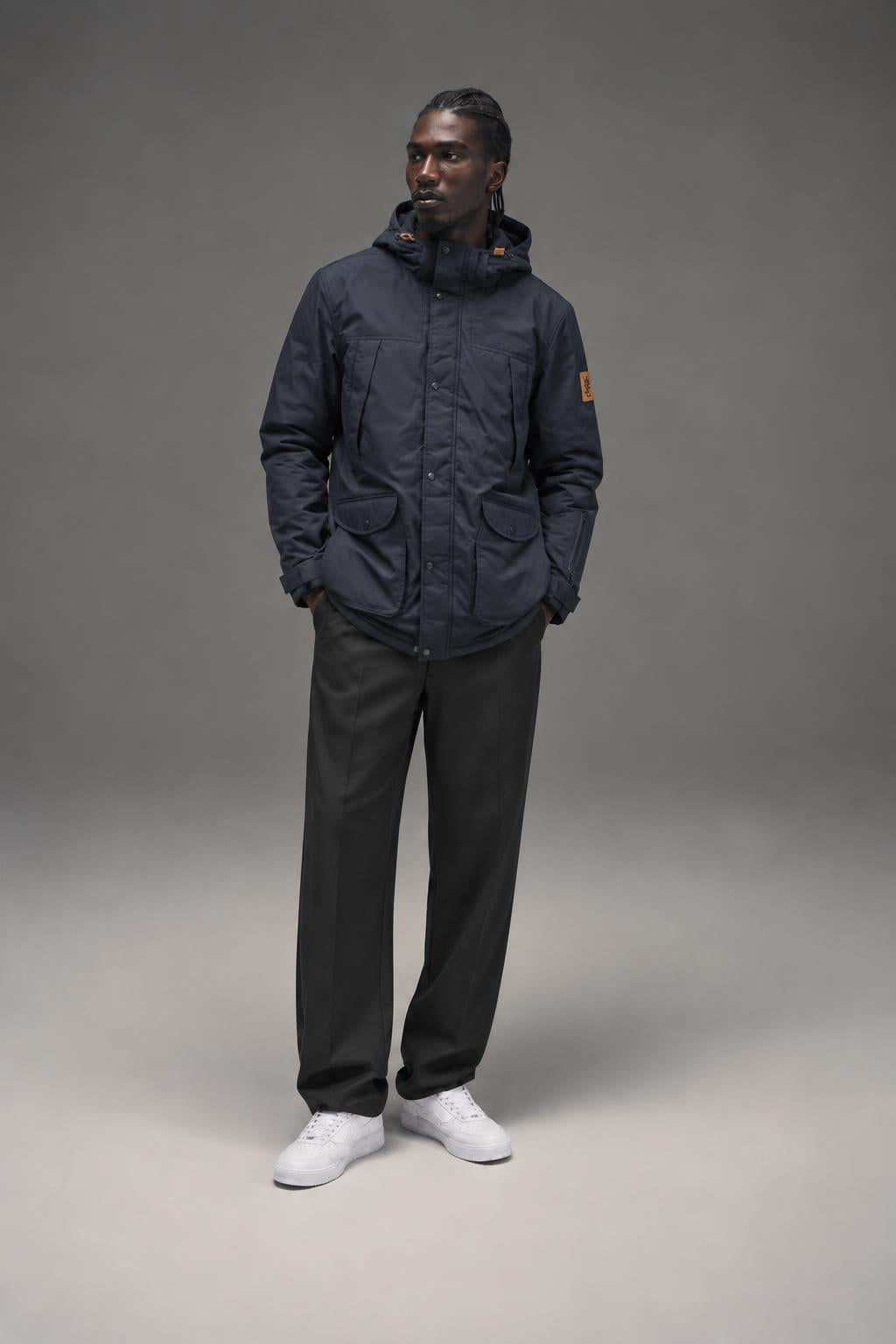 WESC Kanaye Men's Padded Hooded AI model photo