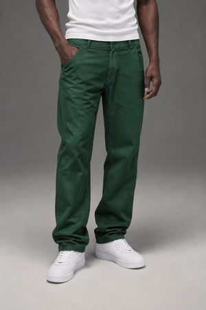 WESC kelvin chino pine green AI model photo