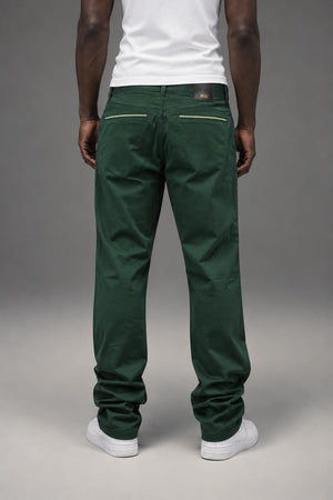 WESC kelvin chino pine green AI model photo