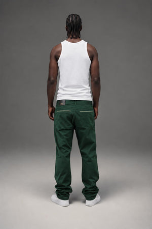 WESC kelvin chino pine green AI model photo