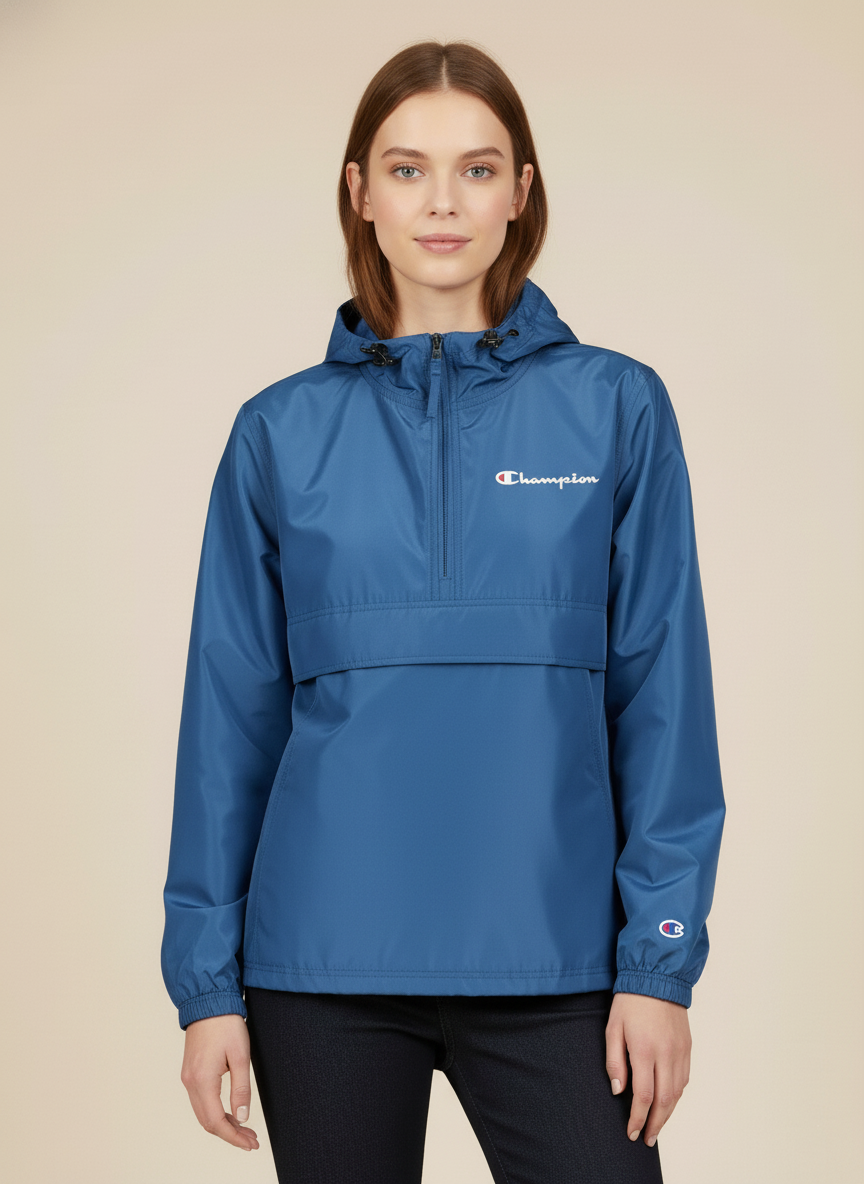 Champion Men's Packable Jacket Shield Blue V1012 549369 ASQG