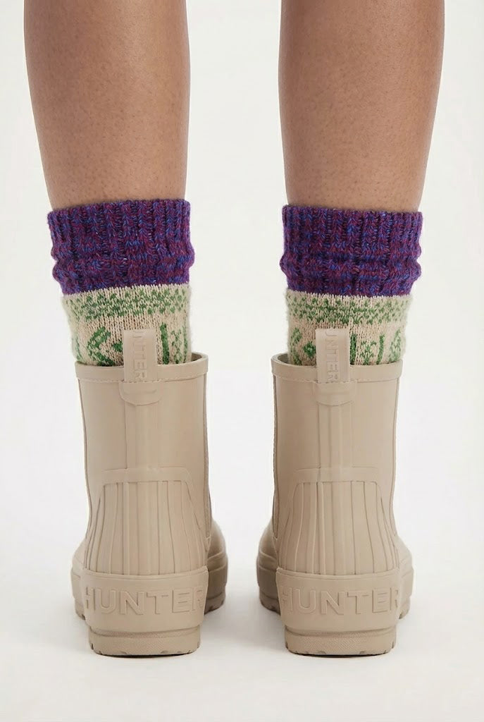 Hunter Women's Wales Waterproof Rain Booties Light Natural HWWALES 110