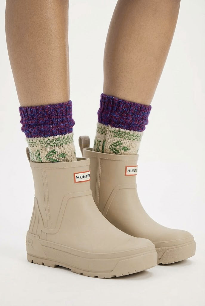 Hunter Women's Wales Waterproof Rain Booties Light Natural HWWALES 110