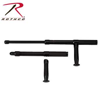 Rothco 21" Expandable Aluminum Baton W/ Side Handle Black 10034.