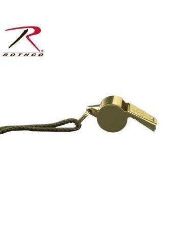 Rothco GI Style Police Whistle Brass 10366.
